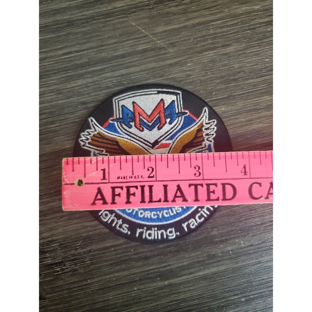 AMA American Motorcycle Association‎ AMA Rights Riding Racing Jacket Vest Patch - Picture 3 of 3